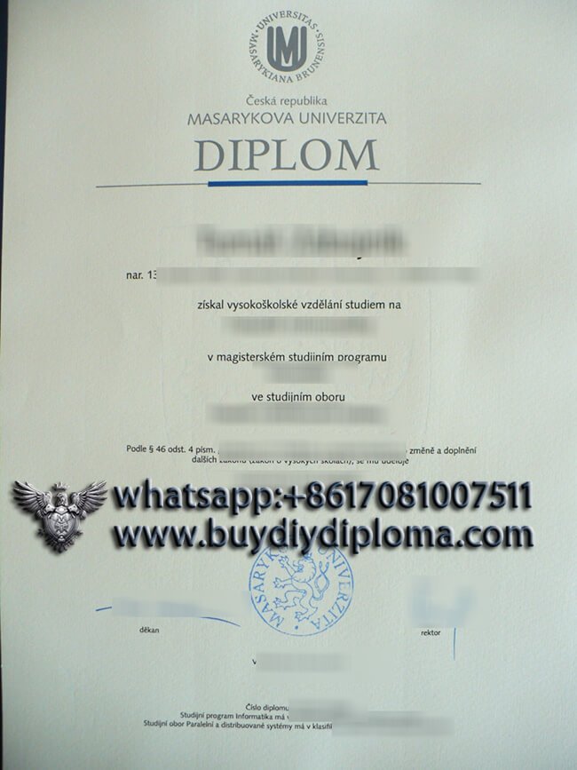 Buying Novelty Masaryk University Qualification in Czech, Request Qualification online