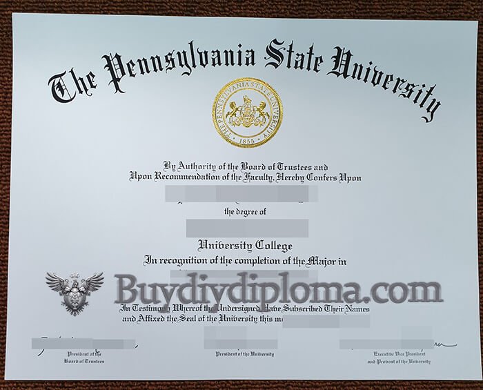 Novelty Pennsylvania State University Credentials?
