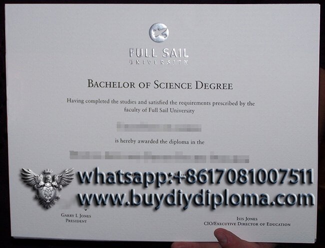 Full Sail University Novelty Credentials sample, Get Novelty Credentials