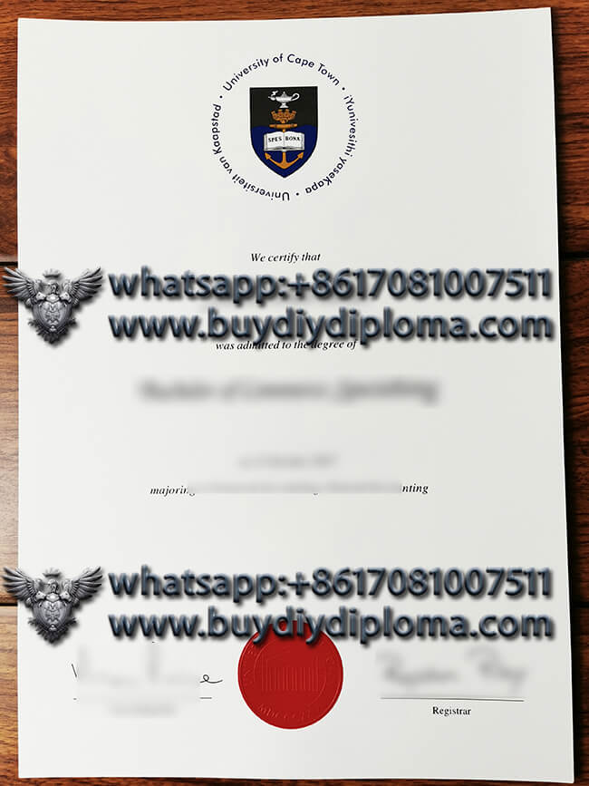 University of Cape Town Novelty Credentials , Get Novelty Qualification online