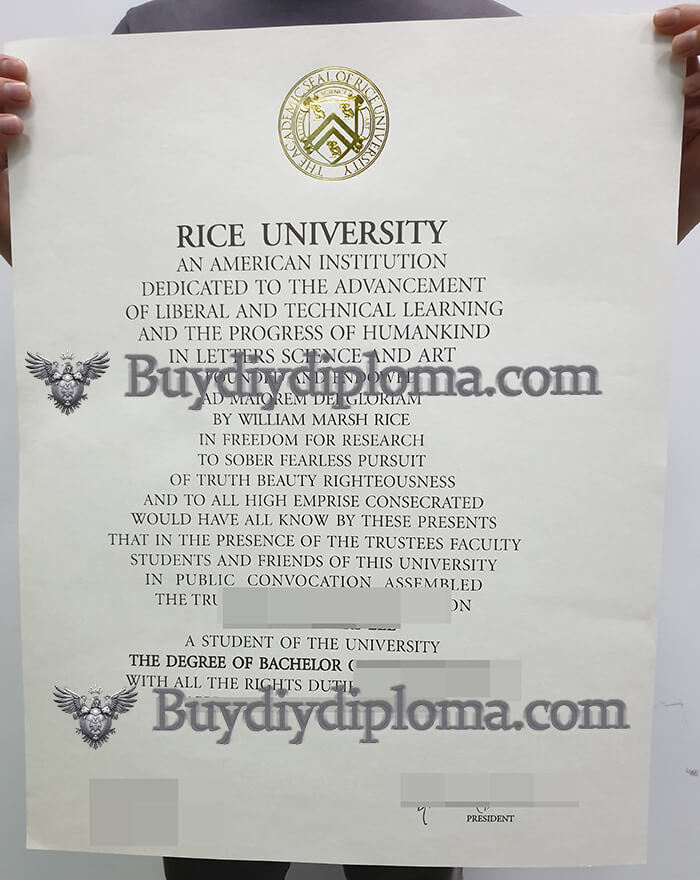 Rice University Credentials
