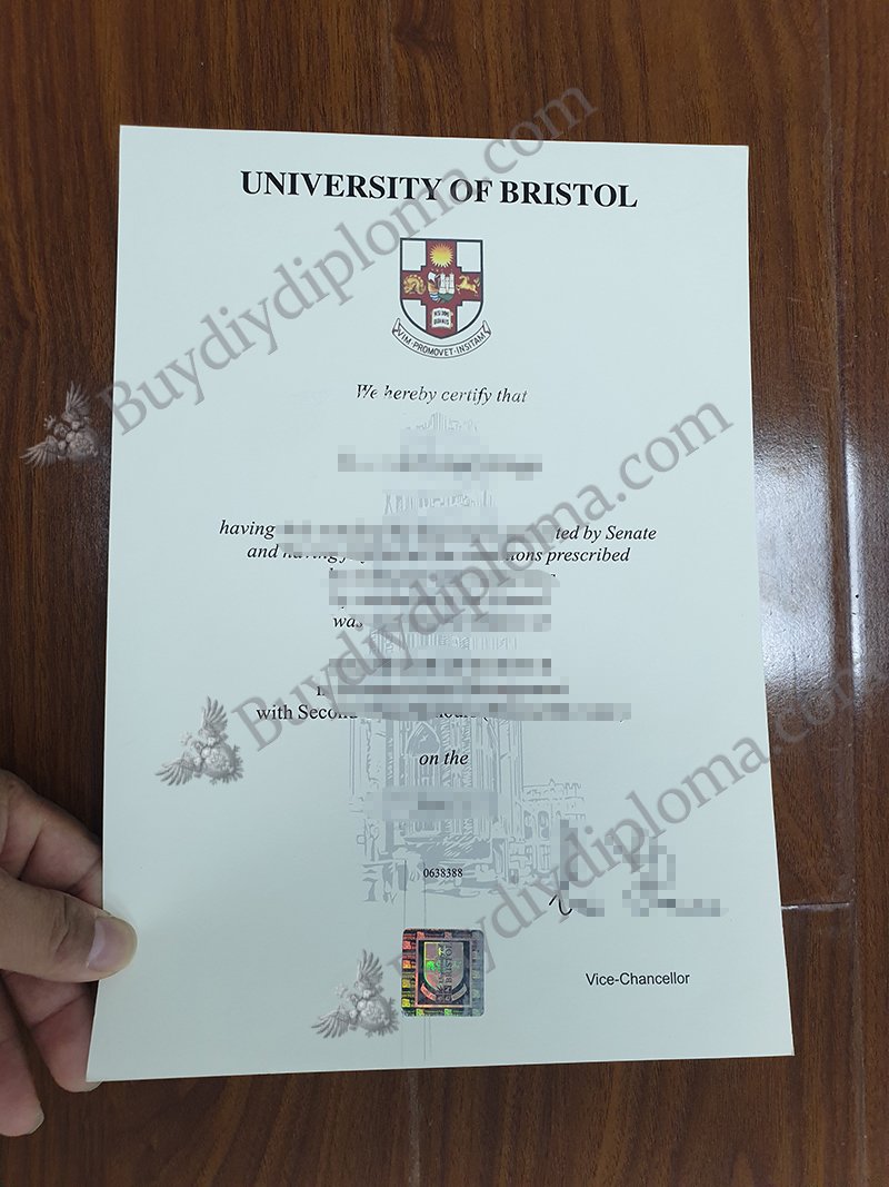 University of Bristol Credentials with Hologram