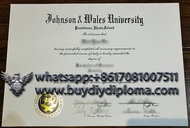 Novelty Johnson & Wales University Credentials