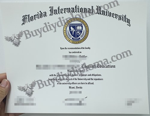 Florida International University Credentials, Novelty FIU Credentials,