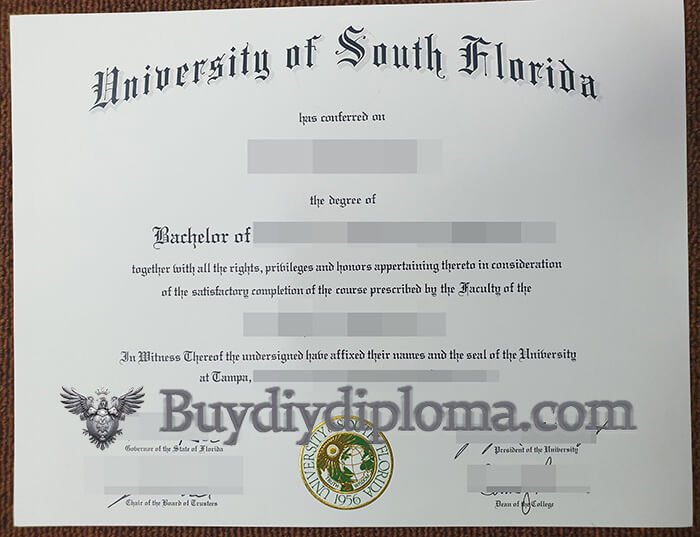 Buying Novelty University of South Florida Credentials. USF Novelty Qualification maker