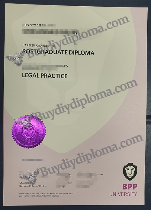 The BPP University Credentials with Metallic Foil Dual Color Seal