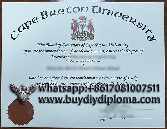 How to get a Novelty Cape Breton University Credentials?