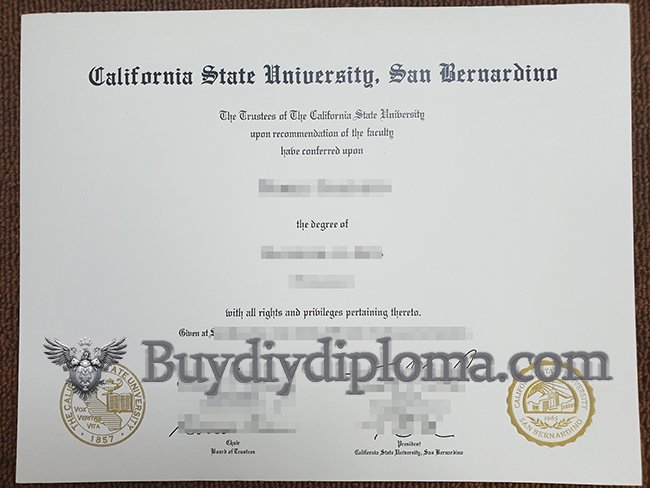 Novelty California State University, San Bernardino Credentials, Get CSUSB Qualification