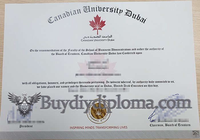 Novelty Canadian University Dubai(CUD) Credentials