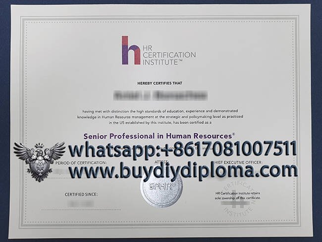 HR Certification Institute Novelty Credentials