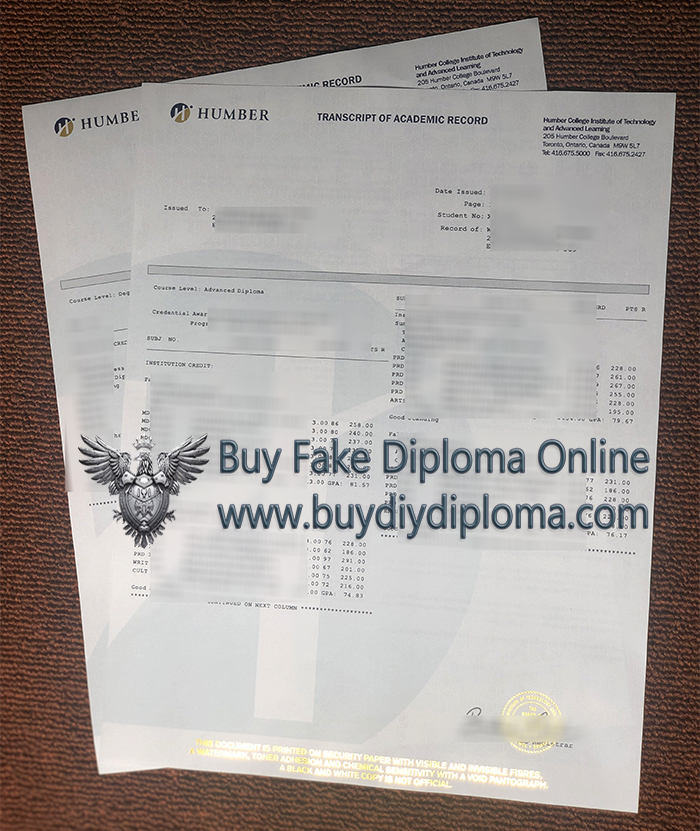 Humber College Academic record