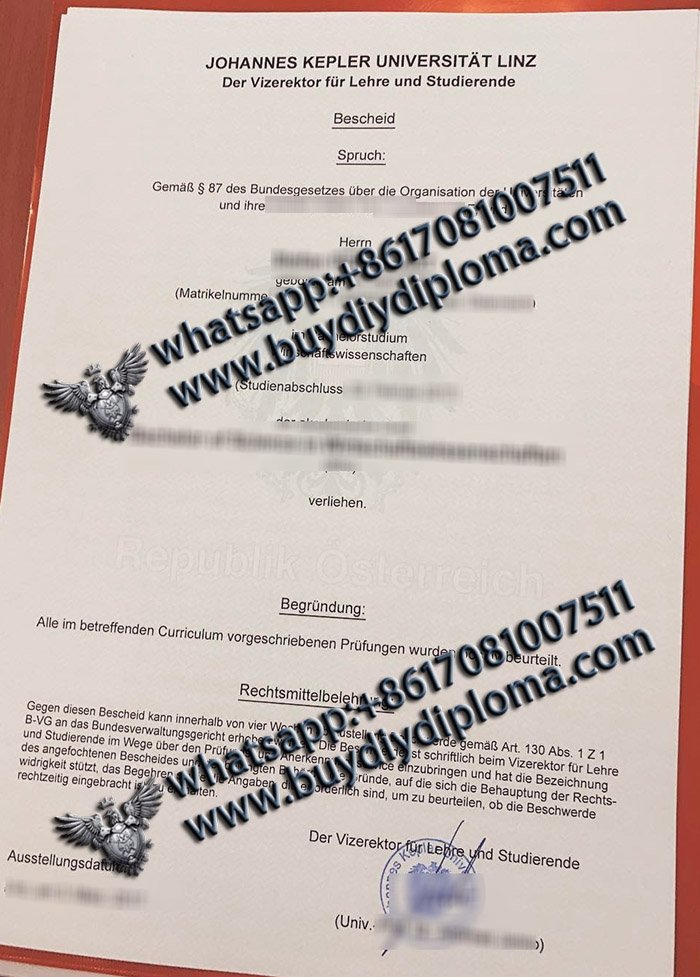 Best way to get Novelty Johannes Kepler Universität Linz Credentials