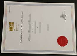 Marketing Institute of Singapore Credentials