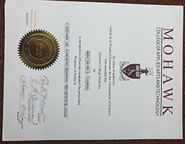 Novelty Mohawk College Credentials, Reproduction Mohawk College Qualification