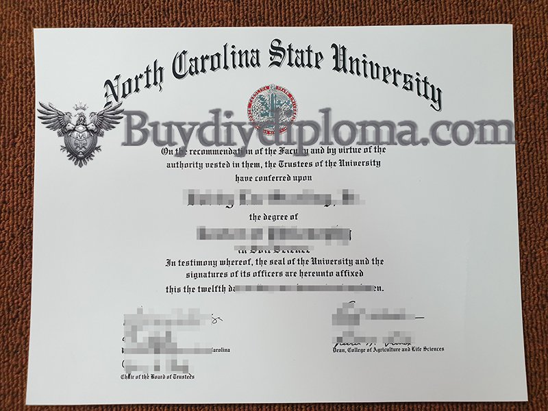  Novelty North Carolina State University Credentials