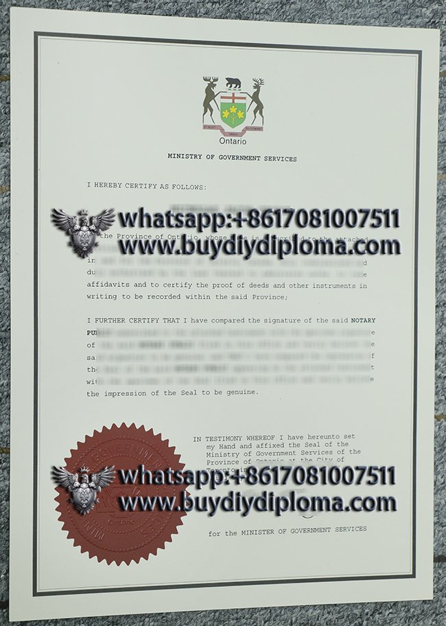 get a 100% copy of Ontario Credentials in Canada