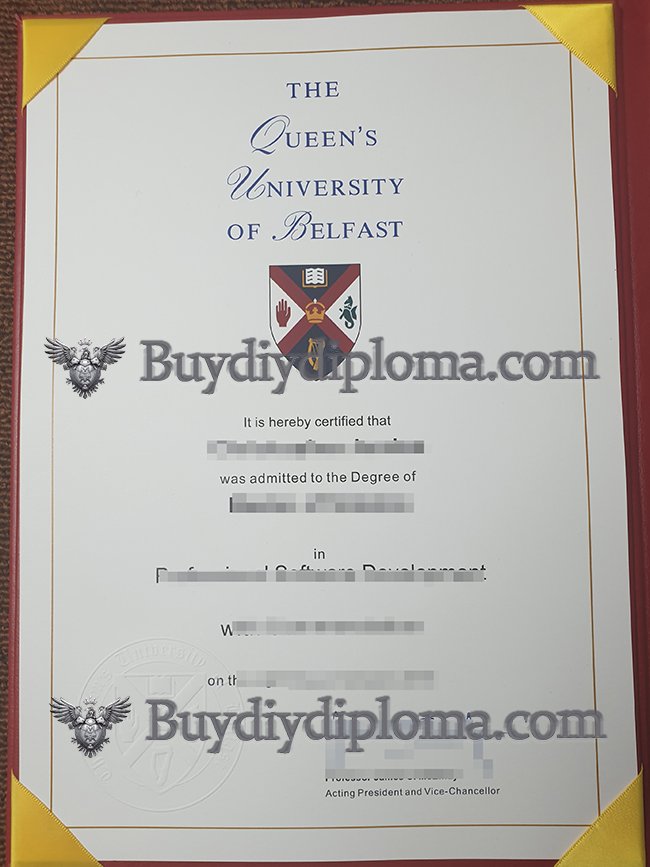 get a Novelty Queen's University Belfast Qualification online
