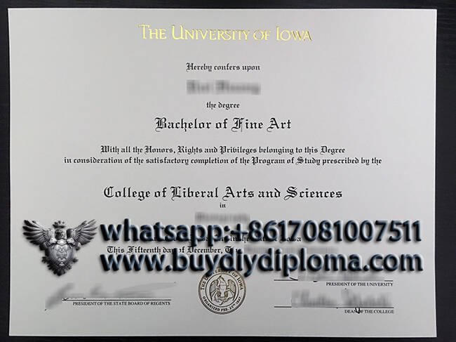Printing The University of Lowa Novelty Credentials Online