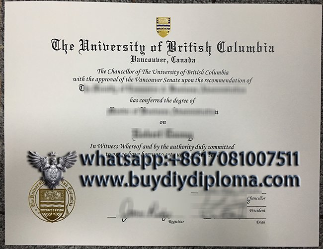 Get Novelty University of British Columbia Qualification, make UBC Credentials