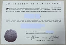 University of Canterbury Credentials