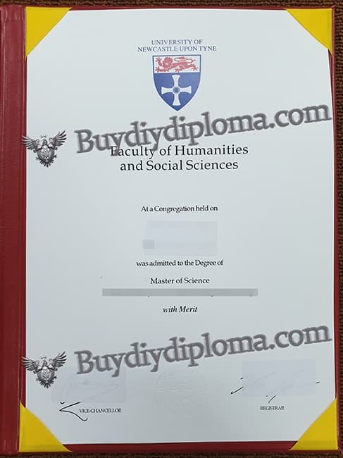 UNIVERSITY OFNEWCASTLE UPON TYNE Novelty Credentials