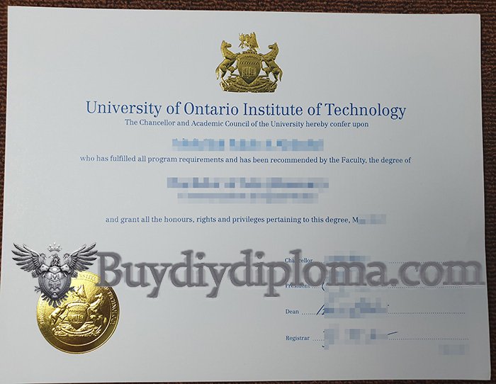 Novelty UOIT Credentials, University of Ontario Institute of Technology Qualification,