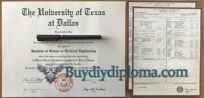 UTD Credentials and Academic record