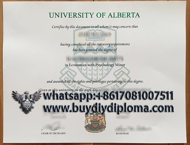 get a Novelty University of Alberta Qualification online