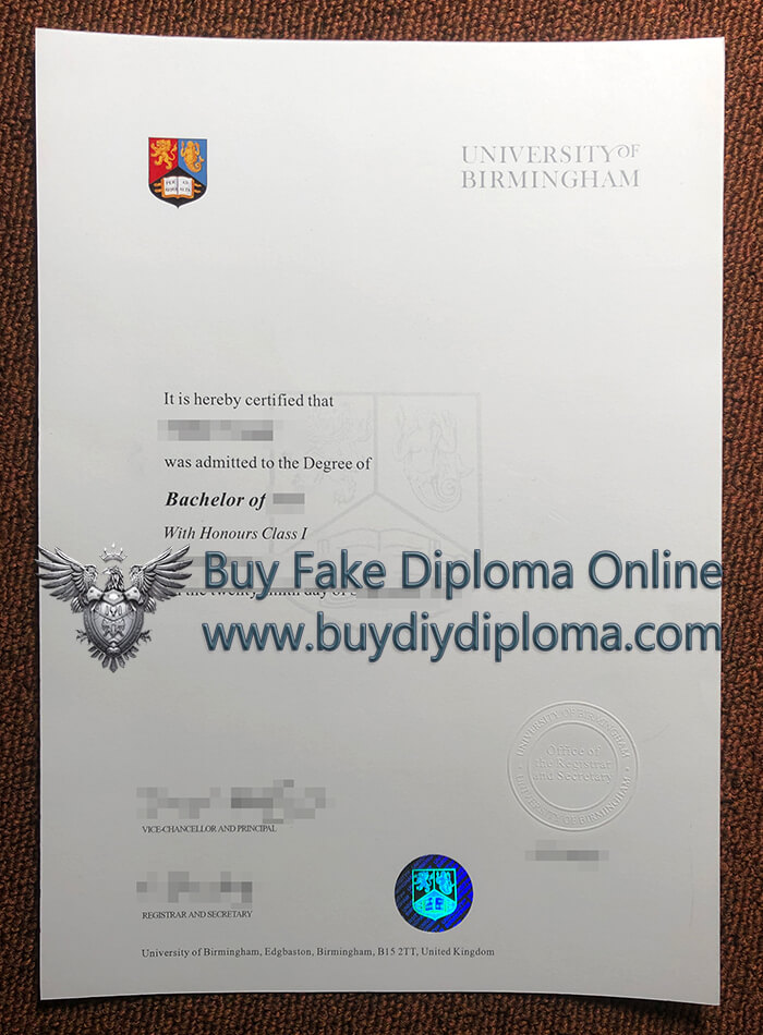University of Birmingham Qualification