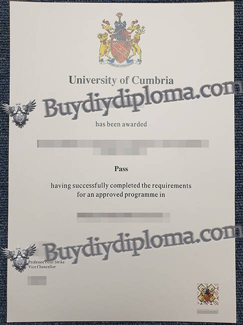 University of Cumbria Novelty Credentials