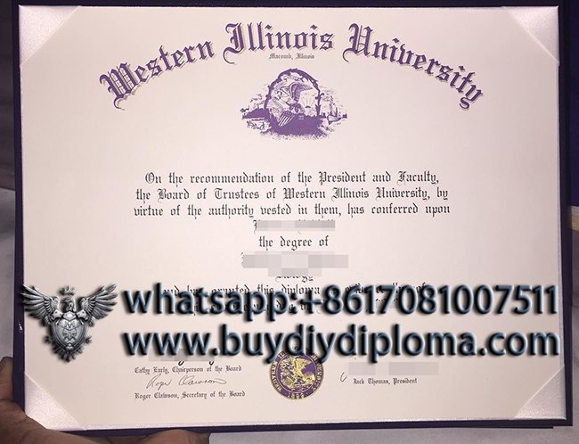 Novelty Western Illinois University Credentials, Get WIU Qualification