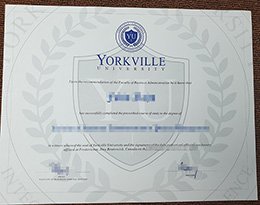 Novelty Yorkville University diploima, Get Yorkville University Qualification,