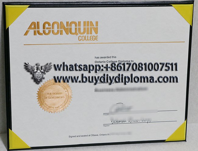Get a Novelty Algonquin College Credentials online