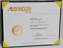 algonquin college Credentials