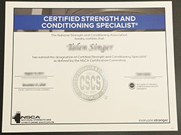 Credentials strength and conditioning specialist