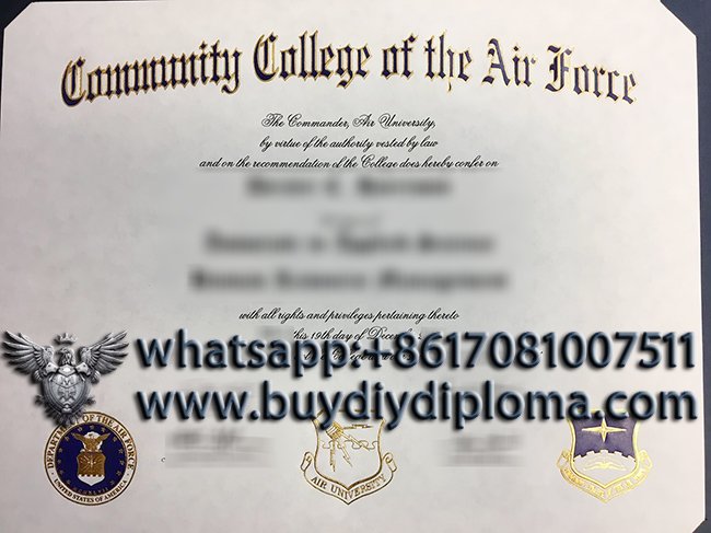 Community College of the Air Force Credentials, CCAF Certficate