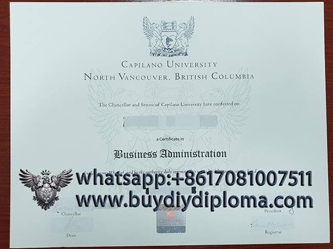 Capilano University Novelty Credentials Sample