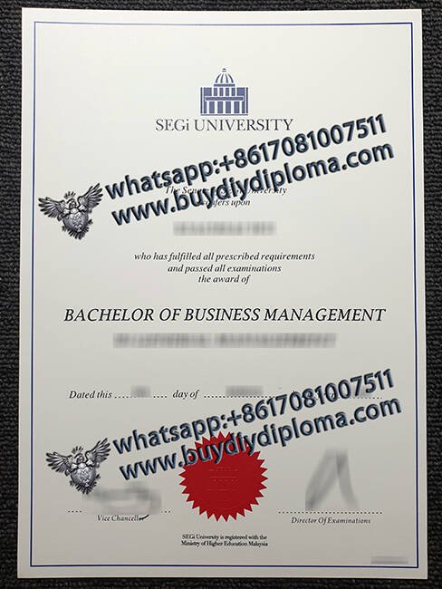 Novelty SEGi UNIVERSITY Credentials