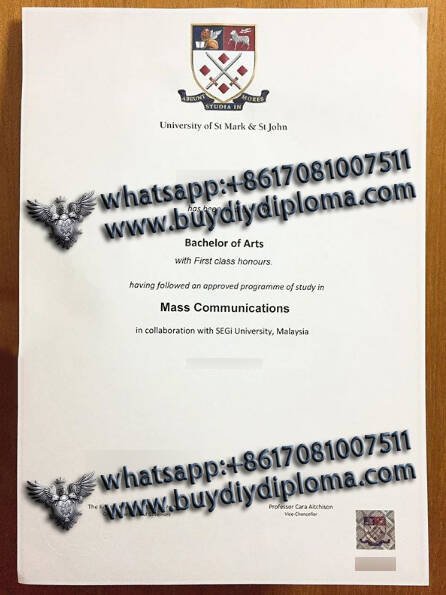 Novelty University Of St Mark & St John Qualification