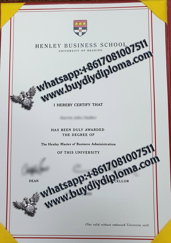 Reproduction Henley Business School Credentials, Request Henley Business School Qualification, Novelty HBS Credentials,