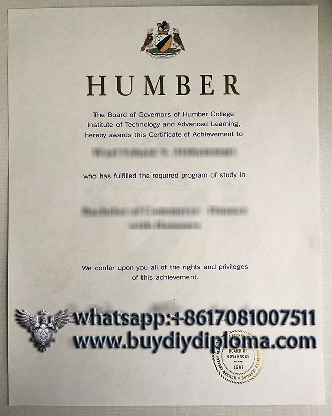  Get a Novelty Humber College Credentials in Canada