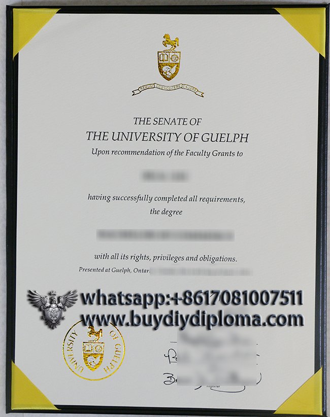 Get a Novelty University of Guelph Credentials from Canada