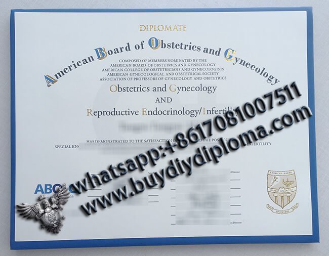 ABOG Novelty Credentials, Novelty American Board of Obstetrics and Gynecology DIPLOMATE