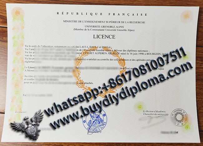 Where to Get Novelty Universite Grenoble Alpes Credentials/LICENCE