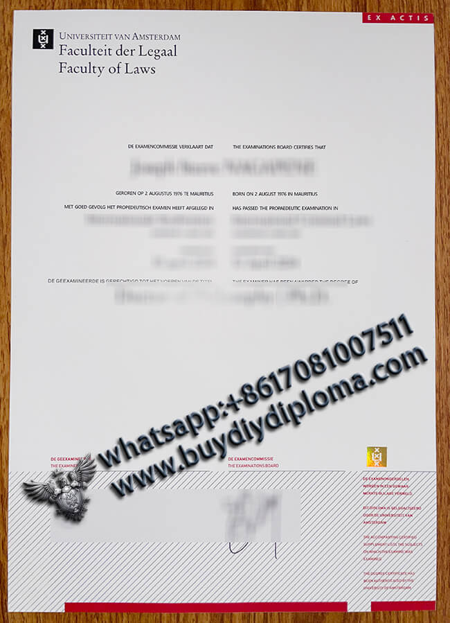 Novelty Universiteit Van Amsterdam Credentials?