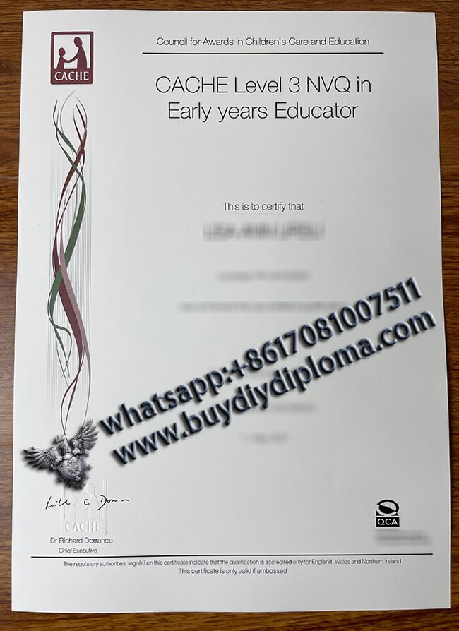 Get CACHE Level 3 NVQ Credentials, CACHE Level 3 NVQ Credentials