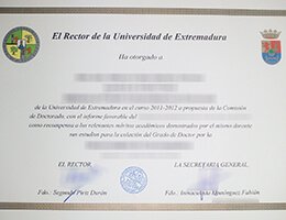 University of Extremadura-Credentials