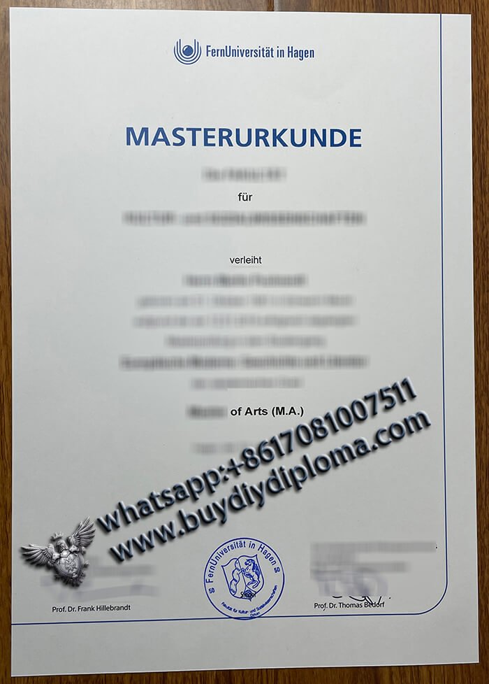 FernUniversität in Hagen Urkunde