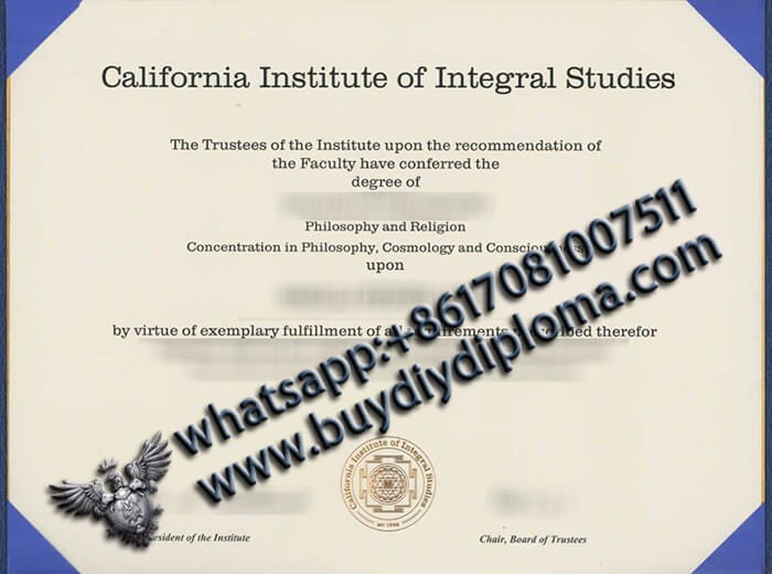California Institute of Integral Studies Qualification