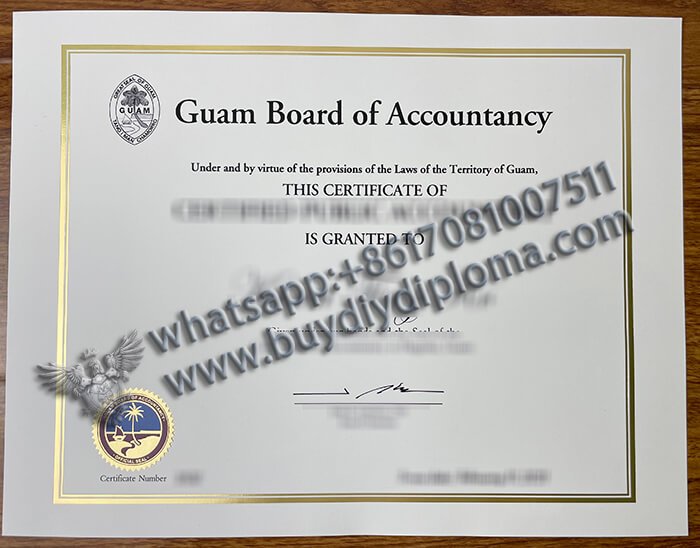 Guam Board of Accountancy CPA Credentials